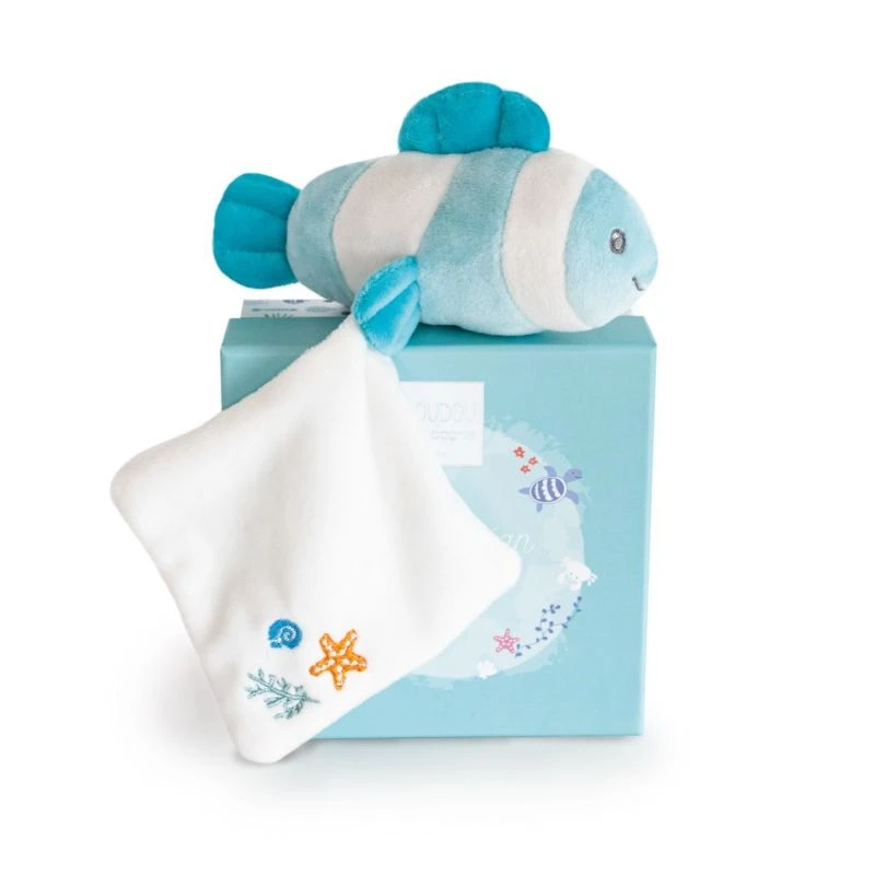 Doudou Et Compagnie - Sous L'océan Poisson Vert Avec Doudou 20 Cm 2 Doudou Et Compagnie - Sous L'océan Poisson Vert Avec Doudou 20 Cm – Image 2