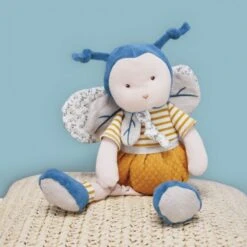 Doudou Et Compagnie - Pollen L'abeille Coton Bio - Peluche 30 Cm