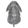 Happy Horse - Richie Le Lapin - Doudou Plat Gris Foncé 25 Cm