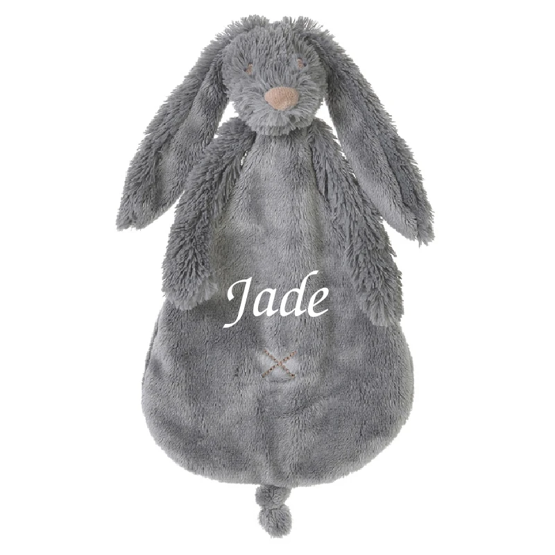Happy Horse - Richie Le Lapin - Doudou Plat Gris Foncé 25 Cm 1 Happy Horse - Richie Le Lapin - Doudou Plat Gris Foncé 25 Cm