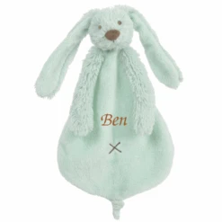 Happy Horse - Richie Le Lapin - Doudou Plat Vert Lagon 25 Cm