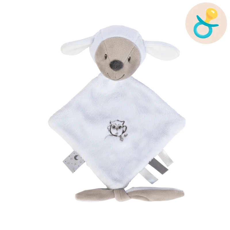 Nattou Sam Et Toby Mini Doudou Mouton Bleu Gris 1 Nattou Sam Et Toby Mini Doudou Mouton Bleu Gris