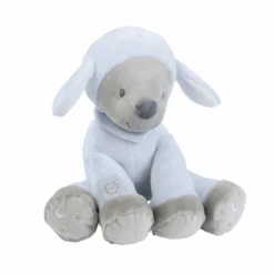 Nattou Sam Et Toby Peluche Mouton Bleu Gris 30 Cm