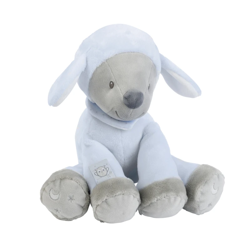 Nattou Sam Et Toby Peluche Mouton Bleu Gris 30 Cm 1 Nattou Sam Et Toby Peluche Mouton Bleu Gris 30 Cm