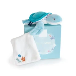 Doudou Et Compagnie - Sous L'océan Tortue Verte Avec Doudou 20 Cm -Jouets En Peluche Boutique sous20locean20tortue20verte20avec202020cm 1