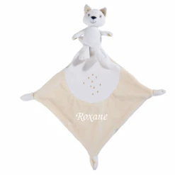 Nicotoy Sparkle Peluche Avec Doudou Renard Beige Rosé 45 Cm