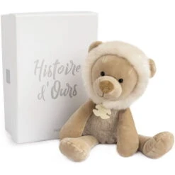Histoire D'ours Sweety Chou Peluche Lion Beige 30 Cm