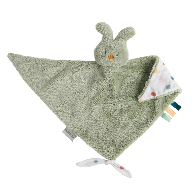 Nattou - Tipidou - Maxi Doudou Lapin Vert 40 Cm 2 Nattou - Tipidou - Maxi Doudou Lapin Vert 40 Cm – Image 2