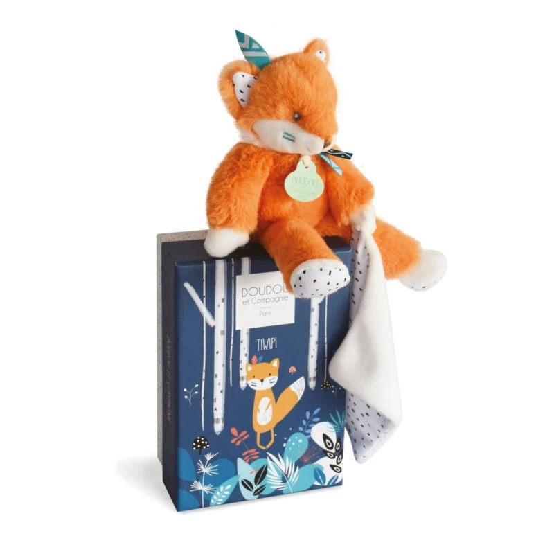 Doudou Et Compagnie - Tiwipi - Doudou Mouchoir Renard 20 Cm 1 Doudou Et Compagnie - Tiwipi - Doudou Mouchoir Renard 20 Cm