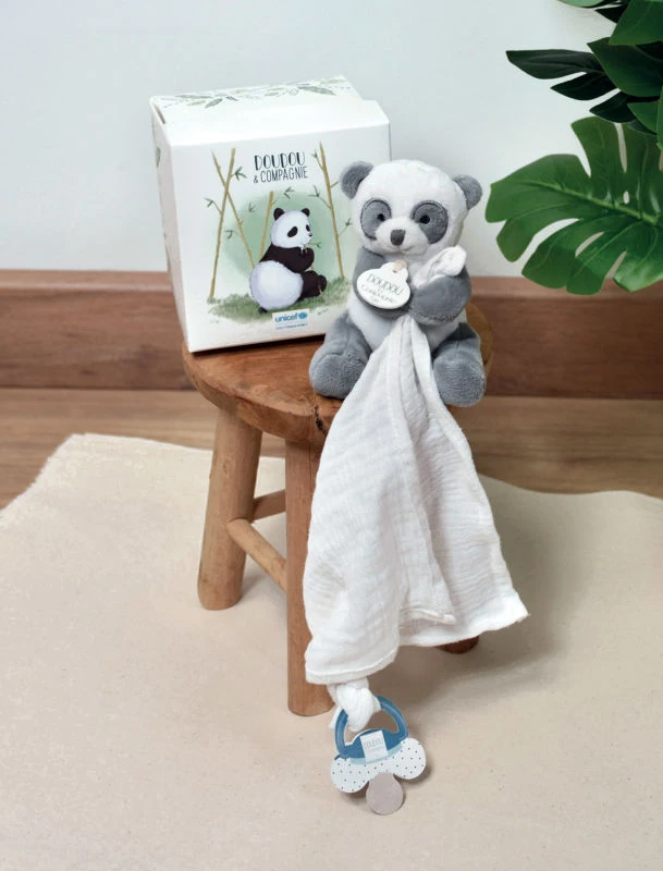 Doudou Et Compagnie - UNICEF - Doudou Lange Panda 2 Doudou Et Compagnie - UNICEF - Doudou Lange Panda – Image 2