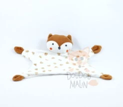 Zeeman Doudou Plat Renard Blanc Marron 25 Cm